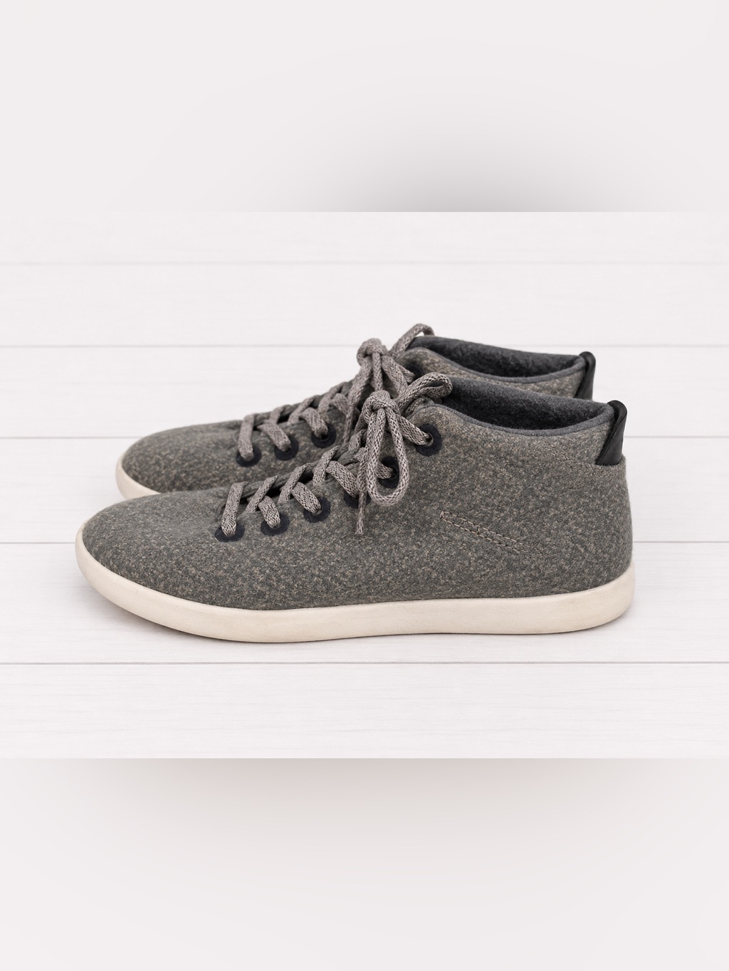 Allbirds Neutral Gray Wool Ursa Major Piper Mid Rise Lightweight Casual Sneakers